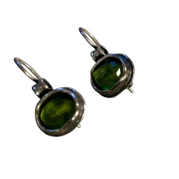 Silpada Green Hammered Sterling Silver Necklace and Earrings Set - Picture 3 of 10